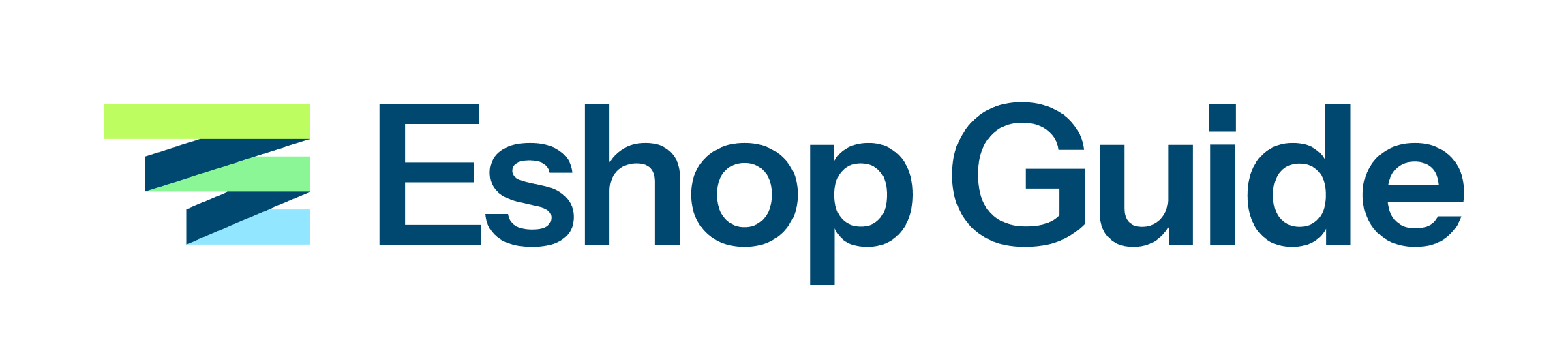 Eshop Guide Logo bunt Wortmarke
